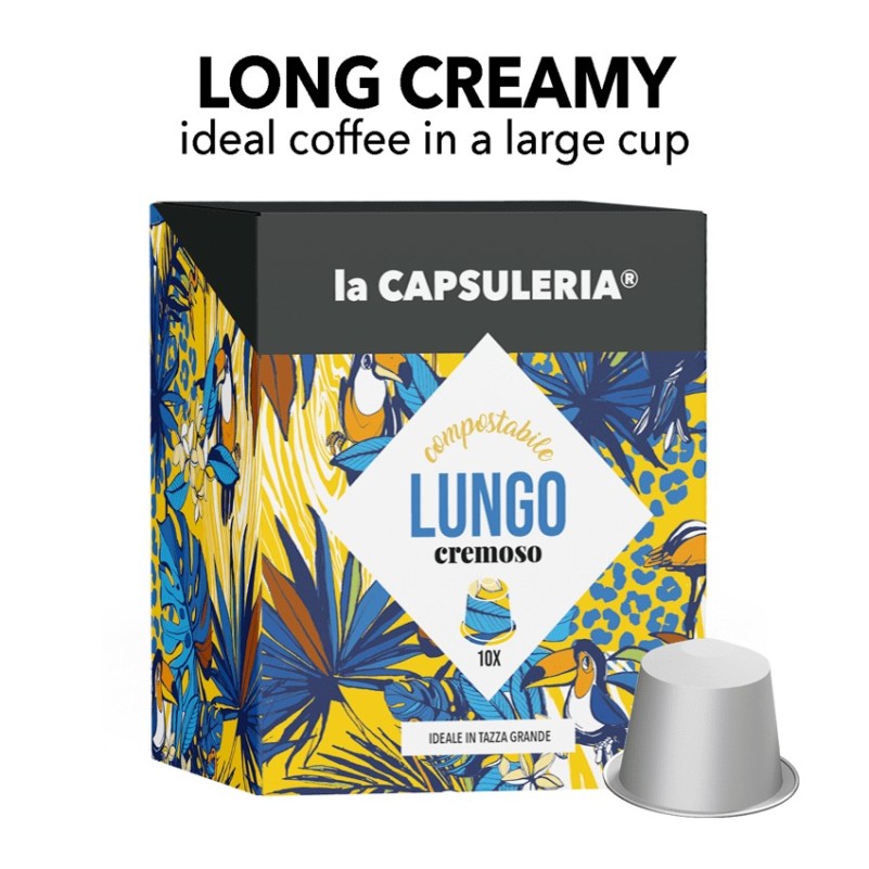 Lungo Cremoso Compostable - Box of 10